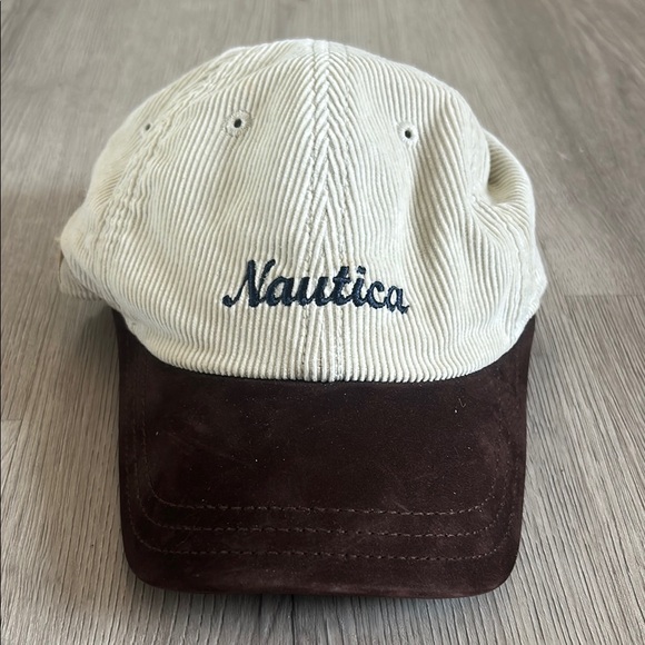 Nautica Other - Nautica Cream and Brown Cap